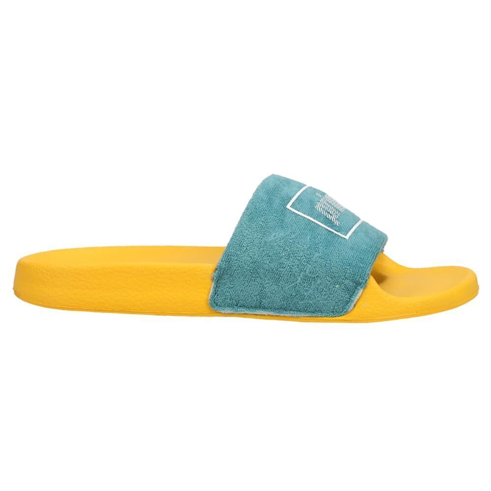 Prince Mens Palms Slide Sandals Casual - Blue,Orange - Size 45 M